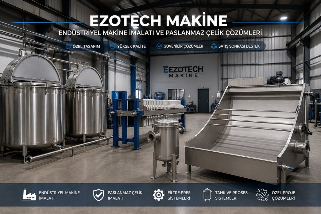 Endüstriyel makine imalatı ve paslanmaz çelik çözümleri - Ezotech Makine